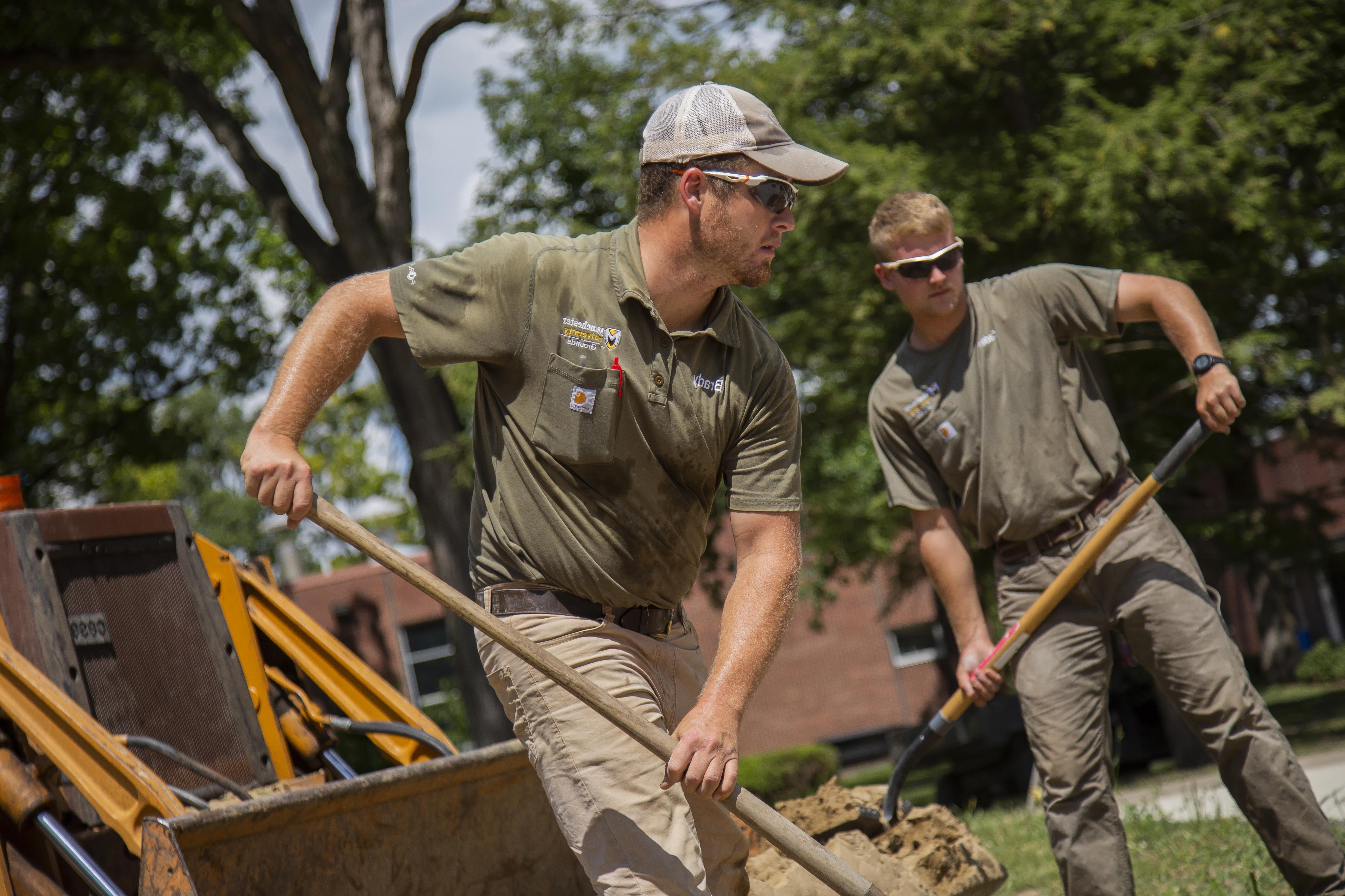 Brady working on Oak Grove