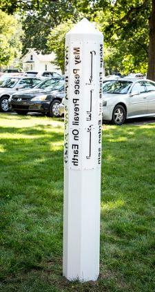 Peace Pole dedicated Sept. 16, 2016