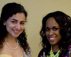 Caniece Leggett (left) and Salwa Nubani